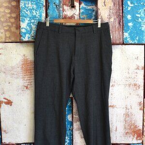 Men's George Premium Comfort Flat Front Suit Pants 34x32 Gray